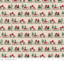 Christmas Time-Sleds Linen C17822-LINEN