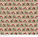 Christmas Time-Sleds Tan C17822-TAN