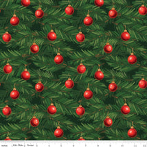 Christmas Wishes-Ornaments Green C15044-GREEN