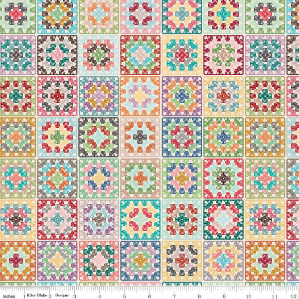 Chunky Thread Canvas-Granny Squares Multi HD15324-MULTI