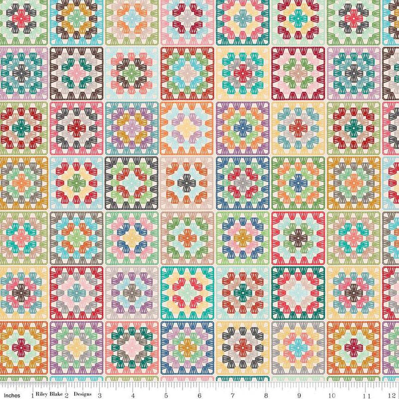 Chunky Thread Canvas-Granny Squares Multi HD15324-MULTI