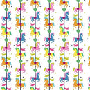 Circus Spectacular-Carousel Horses Stripe White 2600-31769-Z