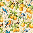 Citrus Bliss-Lemons & Birds Tan 2600-31712-E