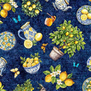 Citrus Bliss-Lemons & Flora Navy 2600-31713-N