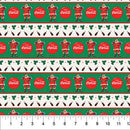 Coca-Cola Christmas-Large Stripe Green Multi CC1017-76