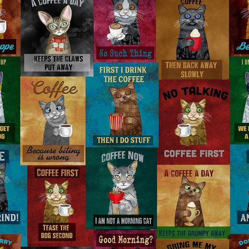 Coffee Cats GAIL-CD3340-MULTI