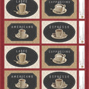 Coffee & Co-24" Placemat Panel Multi W135-001-300