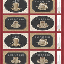 Coffee & Co-24" Placemat Panel Multi W135-001-300