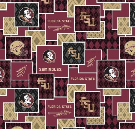 College Cotton-Florida State Argyle Boxes FSU1371