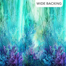 Coral Reef 108"-Backing Turquoise Multi B28876-66
