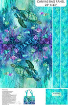 Coral Reef Canvas-29" Bag Panel Turquoise Multi C28885-66