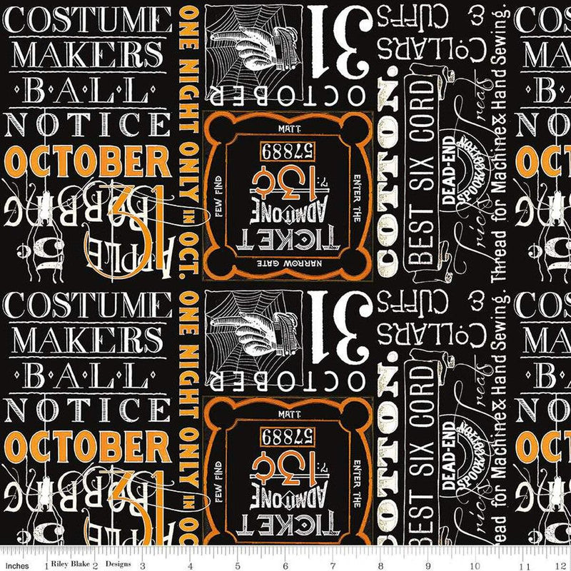 Costume Maker's Act II-TicketText Black C16012-BLACK