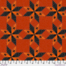 Costumes & Cobwebs-Stars & Spiders Orange PWRH117.ORANGE
