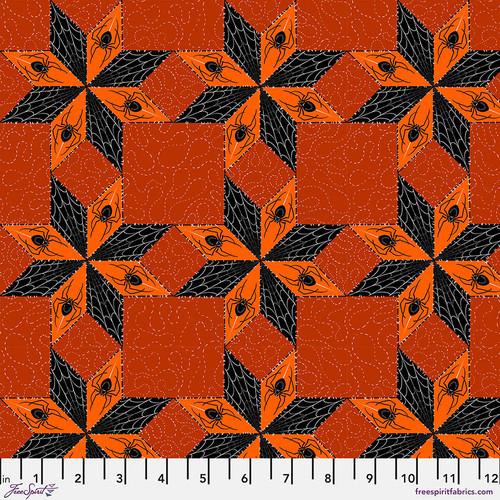 Costumes & Cobwebs-Stars & Spiders Orange PWRH117.ORANGE