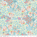 Cotton Nook-Flowerbed Aqua C17971-AQUA