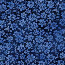 Countryside Charm-Flowers & Leaves Blue Ocean 122520580