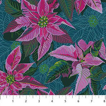 Cozy Christmas-Poinsettia Flourish AMT166-74L