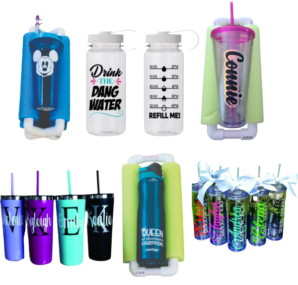 Craft Vinyl Tumbler & Tumbler Holder Project* Thurs 05/29 9:30am-4:00pm