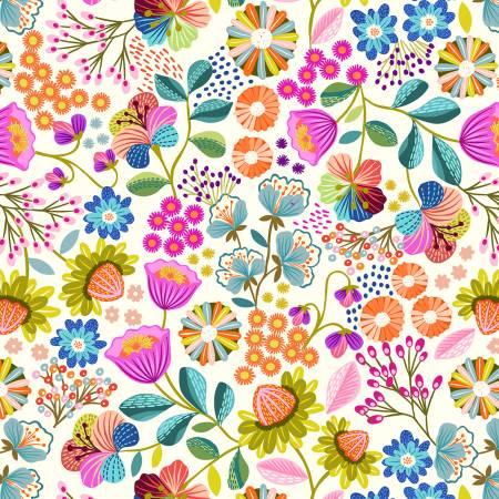 Creative Landscapes Flowers On Cream A908A
