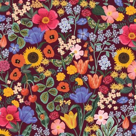 Curio-Blossom Burgundy Digiprint RP1100-BU3D