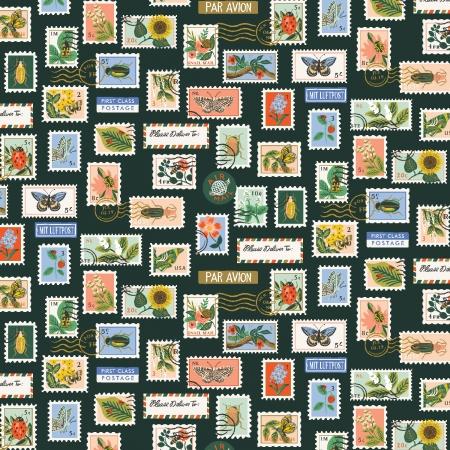 Curio-Botanical Postage Stamps Hunter Metallic RP1104-HU2M