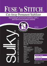 Cut Away Fuse N Stitch Stabilizer White 24in x 1yd 663-01