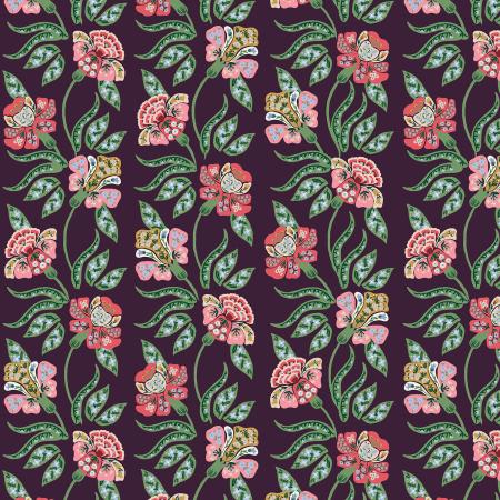 Dahlia-Posy Aubergine RP1608-AU3
