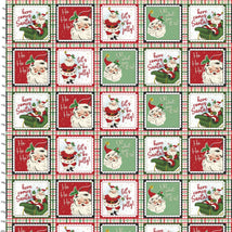 Dancing Santas-9" Panel Vintage Santa Patch Multi 3DANCINGSANTS-24556-MLT