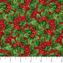 Deck The Halls-Holly Red Multi 28999-24