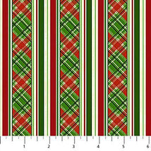 Deck The Halls-Stripe Beige Multi 29000-12