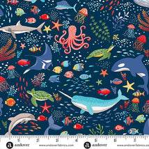 Deep Blue Sea - Dark Blue Creatures MU-137-B8