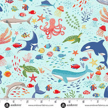 Deep Blue Sea - Light Blue Creatures MU-137-B2