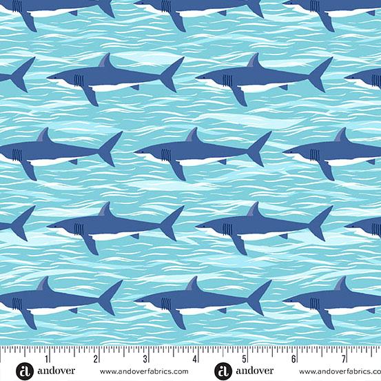 Deep Blue Sea - Light Blue Sharks MU-141-B2