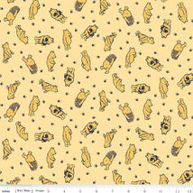 Designer Flannel-Winnie The Pooh Toss Sunshine F17503-SUNSHINE