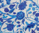 Digital Chiffon Yoryu-White/Royal 46156-01
