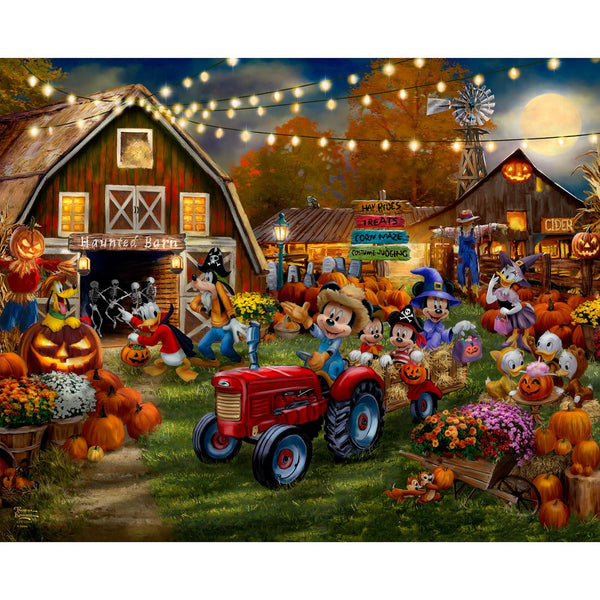 Disney-Mickey & Minnie Pumpkin Festival 36" Panel DS-2258-4C