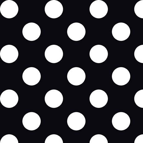 Dots & Stripes-Large Dot Black 1649-28894-J