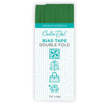 Double Fold Bias Tape Emerald 1/4in x 4yd - CDDF044