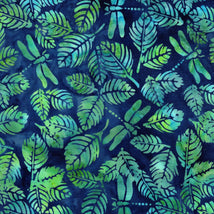 Dragonfly Leaves-Multi Blue Green Marbles 112505840