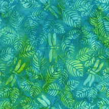 Dragonfly Leaves-Teal Parakeet 112505970