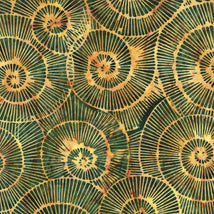 Earth Essence-Fossil Spiral Multi Green Brown Pinecone 112518835