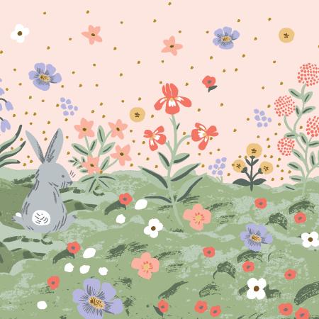 Easter-Spring Meadow Pink Metallic RP1506-PI1M