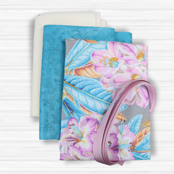 Easy Tote Bag Fabric Kit - Blue Bliss