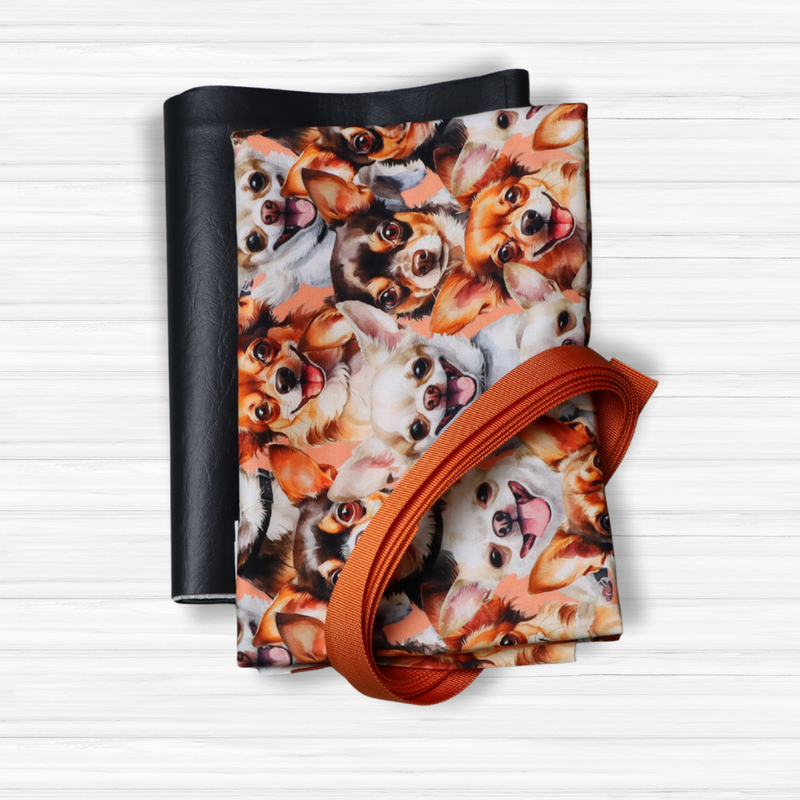 Easy Tote Bag Fabric Kit - Charlie Chihuahua