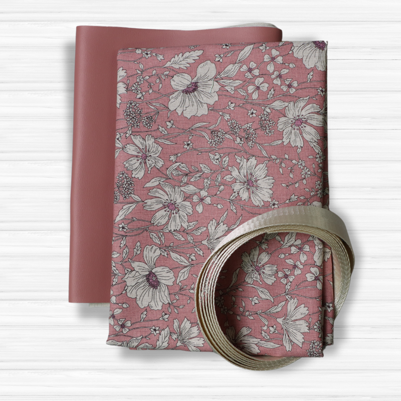 Easy Tote Bag Fabric Kit - Floral Sketchbook