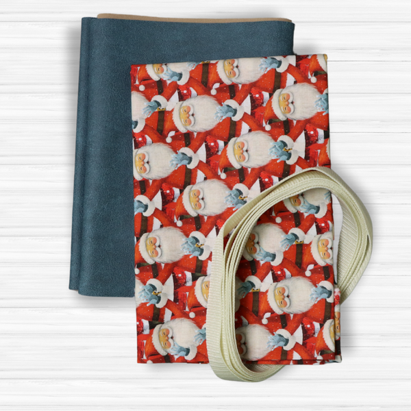 Easy Tote Bag Fabric Kit - Hello Santa