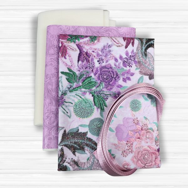 Easy Tote Bag Fabric Kit - Purple Princess
