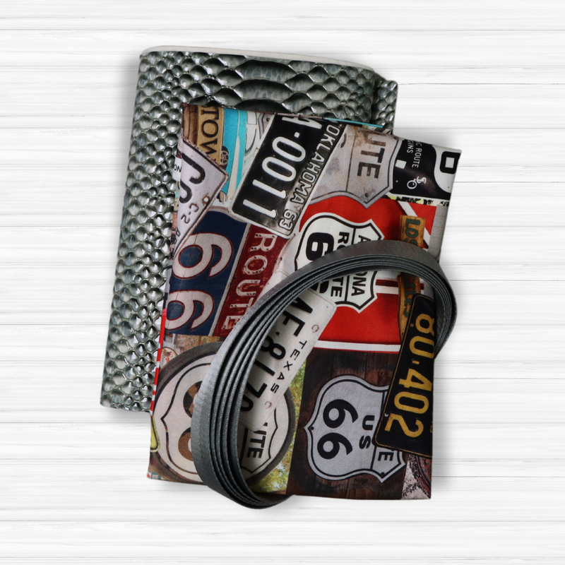 Easy Tote Bag Fabric Kit - Route 66