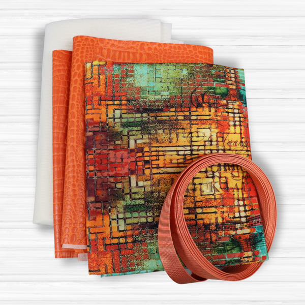 Easy Tote Bag Fabric Kit - The Rusty Orange