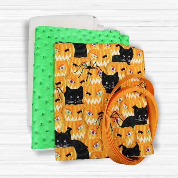 Easy Tote Bag Fabric Kit - Trick Or Kitty